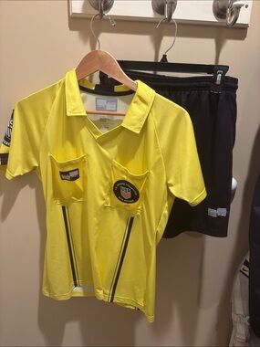 Yellow Referee-Style Men’s Soccer Jersey by
